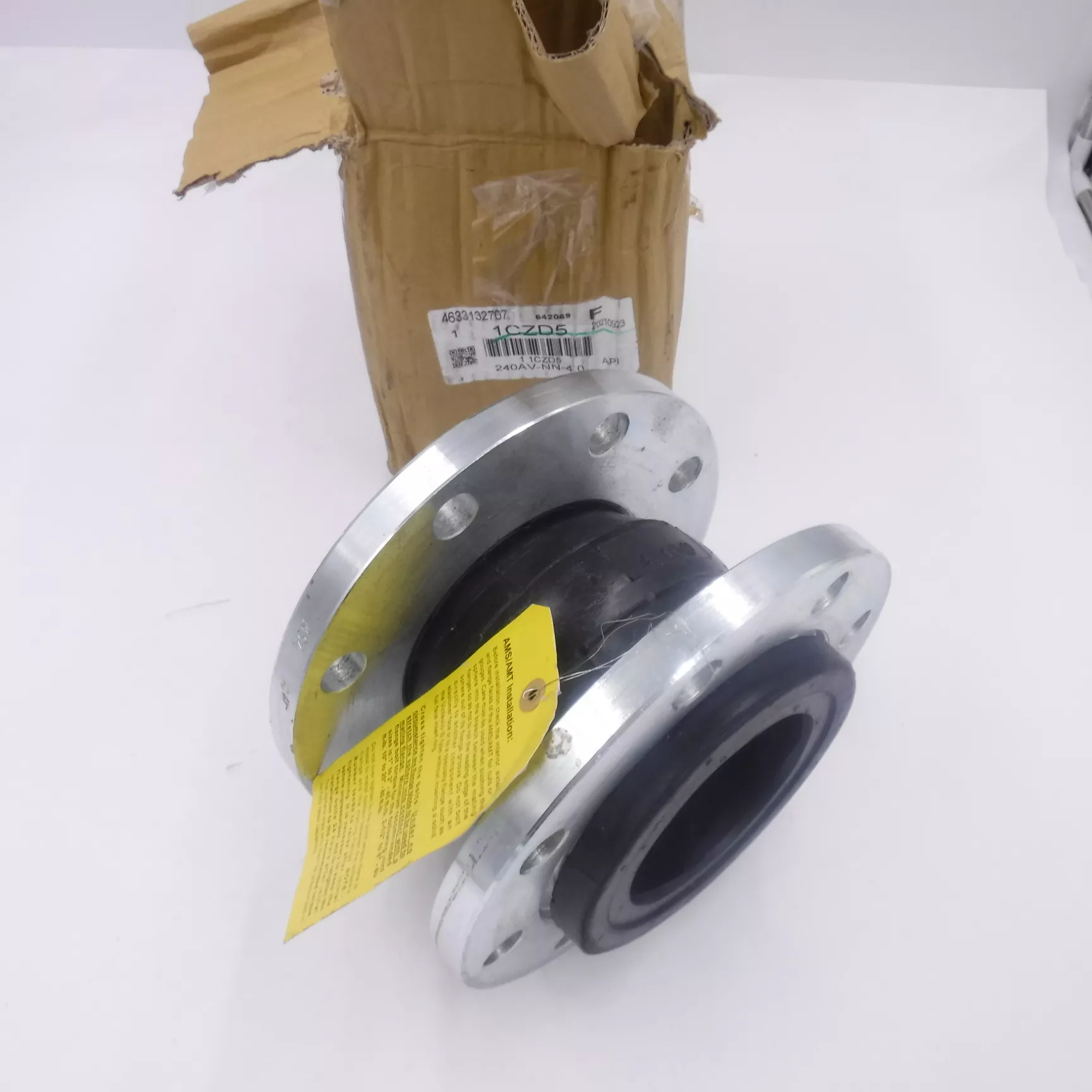 AMS204 Rubber Expansion Joint 4″x6″ Single 1CZD5 100mm Heavy Duty 240AV-NN-4.0