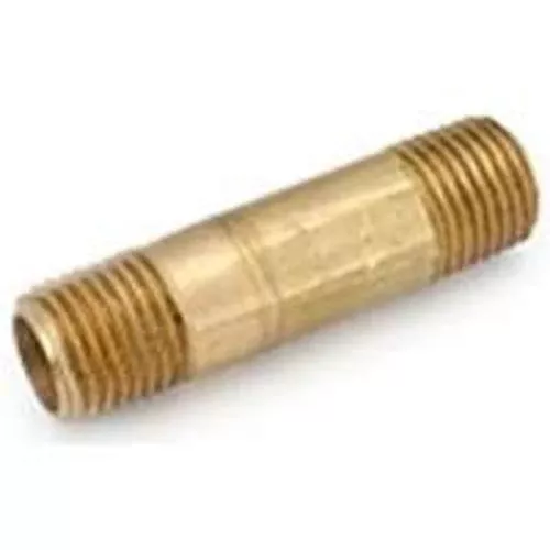 Anderson Metals 736113-0432 Lo-Lead Brass Pipe Nipple 1/4"x2"