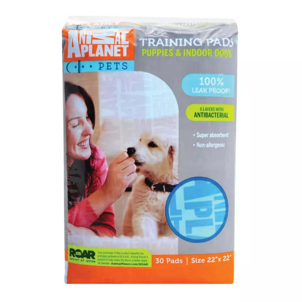 Animal Planet 23404 Dogs Training Pads, Polymer, Assorted Color