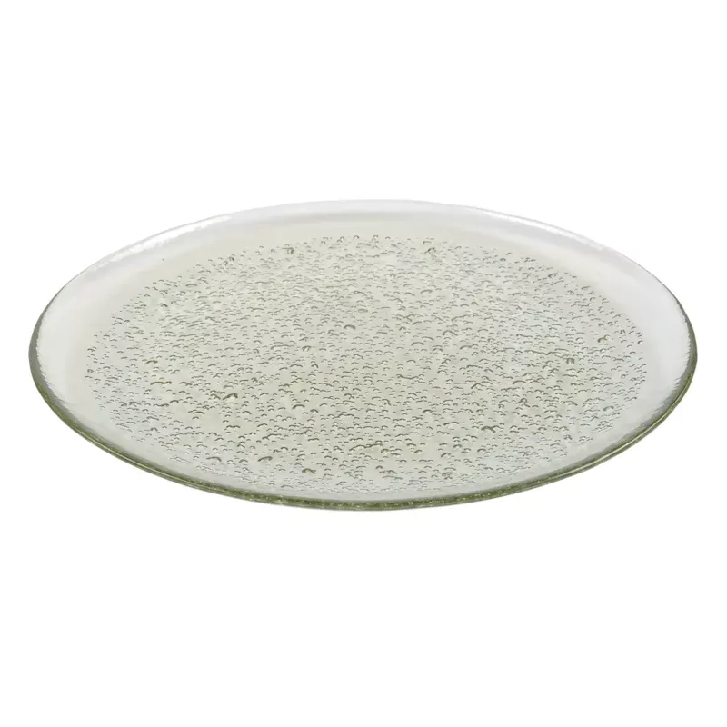Aqua Glass Dinner Plate