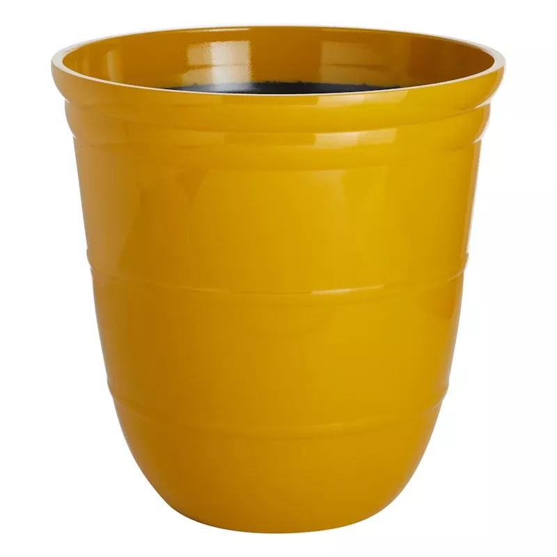Ares Orange Outdoor Planter, Medium
