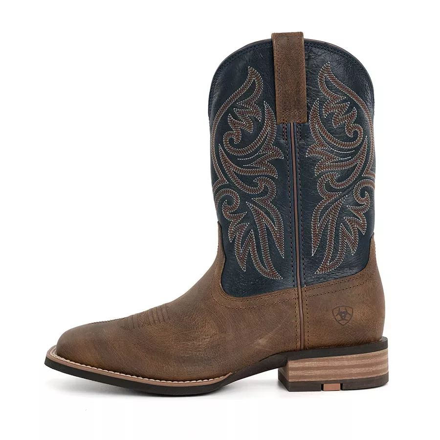 Ariat Men's Slingshot Square Toe 11" Western Boots - Rowdy Rust/Dark Denim