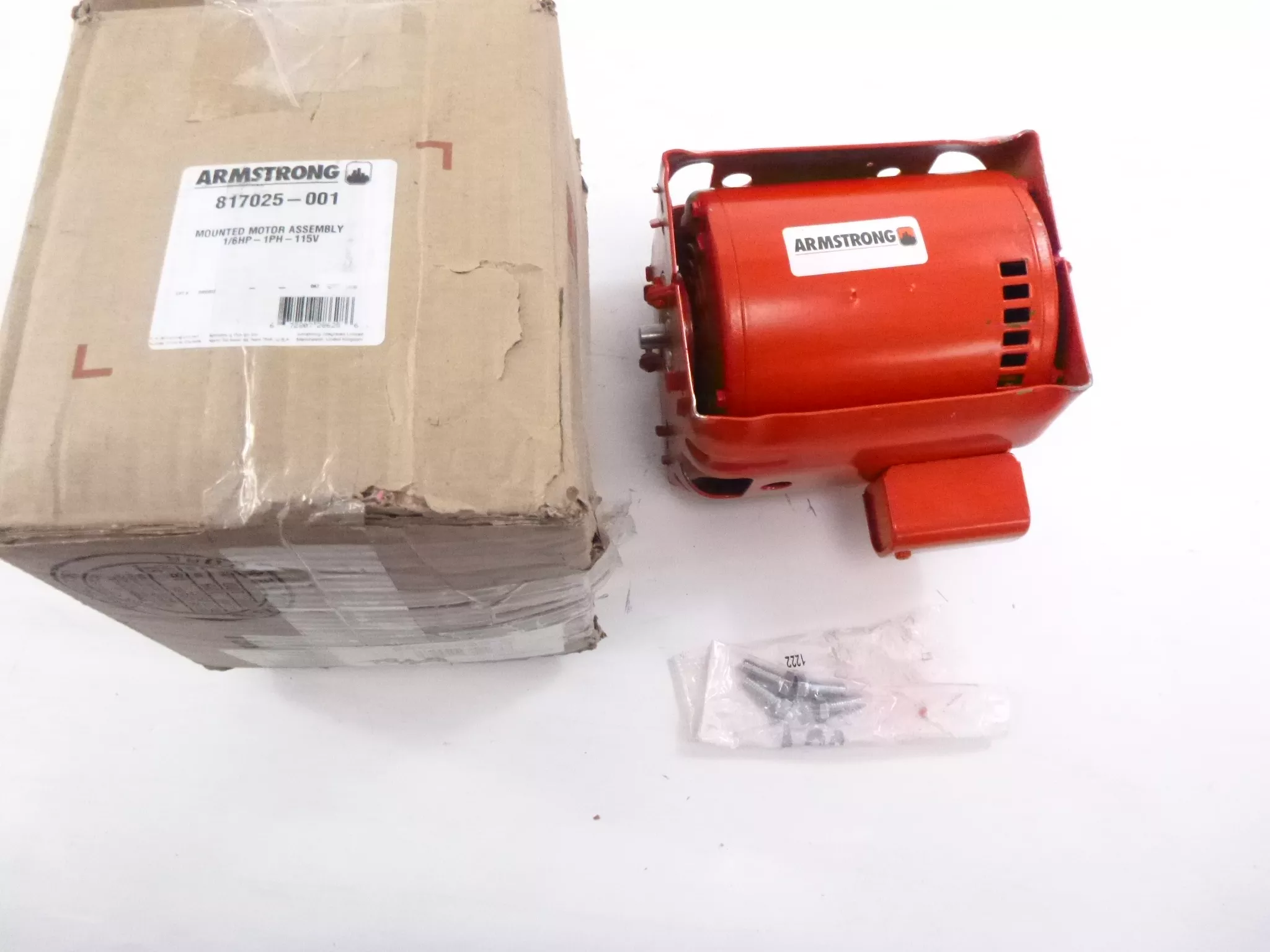 Armstrong Circulating Pump Motor 1/16HP 115V Single Phase 3-1/2″ Spread