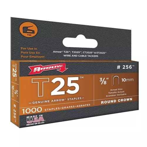 Arrow Fastener 256 Heavy Duty T25 Staples, 3/8"
