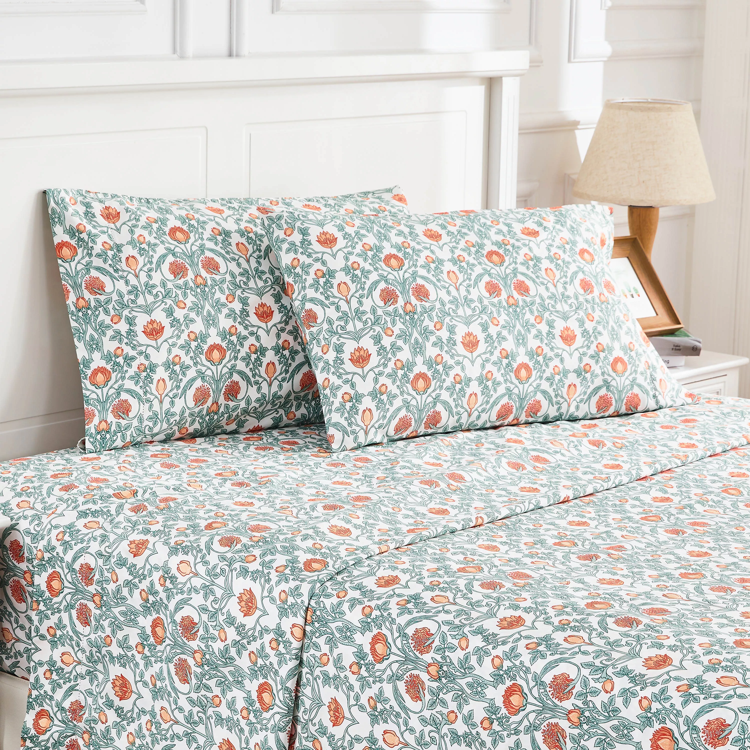 Arts & Crafts Floral Printed Sheet Set