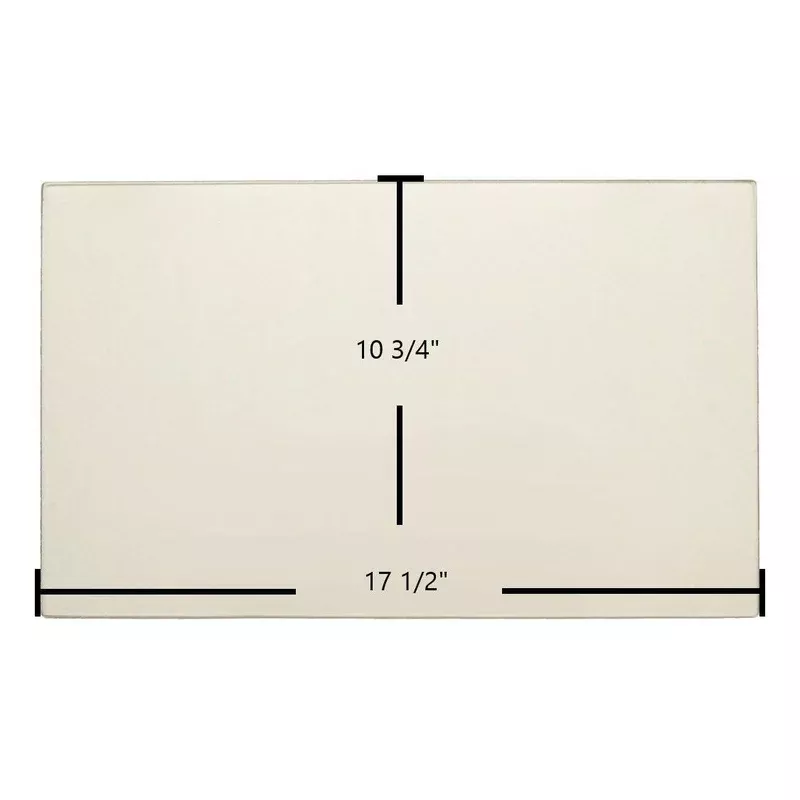 Ashley AP2000FS AP2000 AP2000I Center Glass Replacement 10 3/4″ x 17 1/2″ Ceramic (C-D-802A)