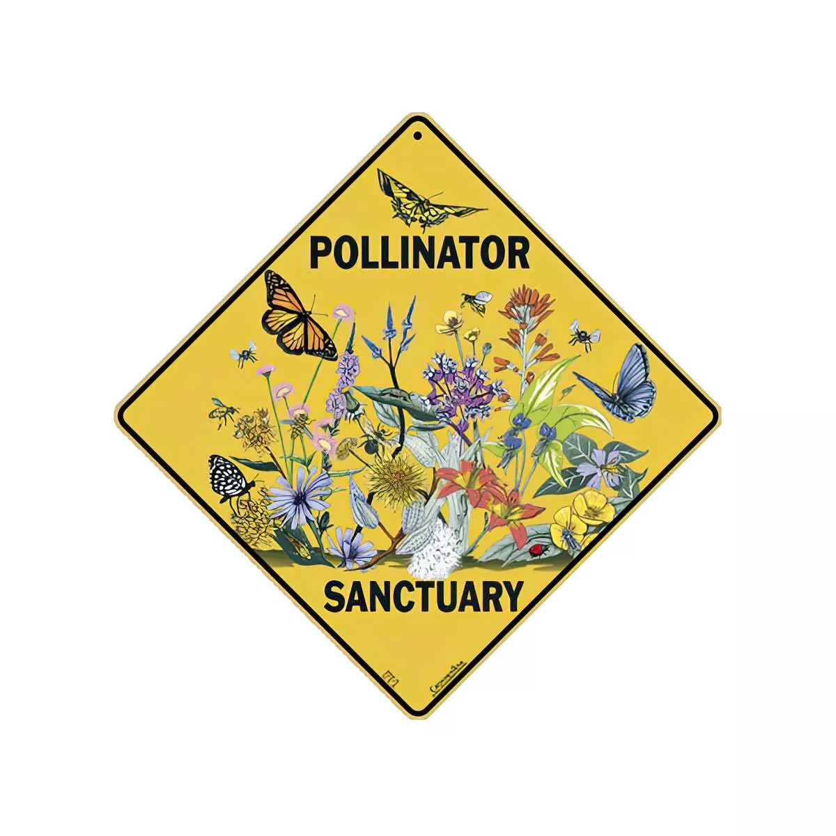Atlas Screen Printing Pollinator Sanctuary Sign