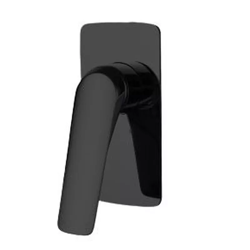 AU Series Square Black Shower/Bath Wall Mixer