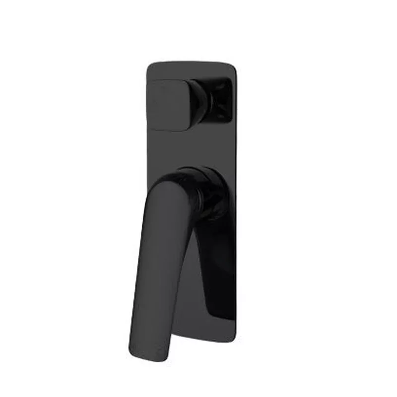 AU Square Black Shower/Bath Wall Mixer with Diverter