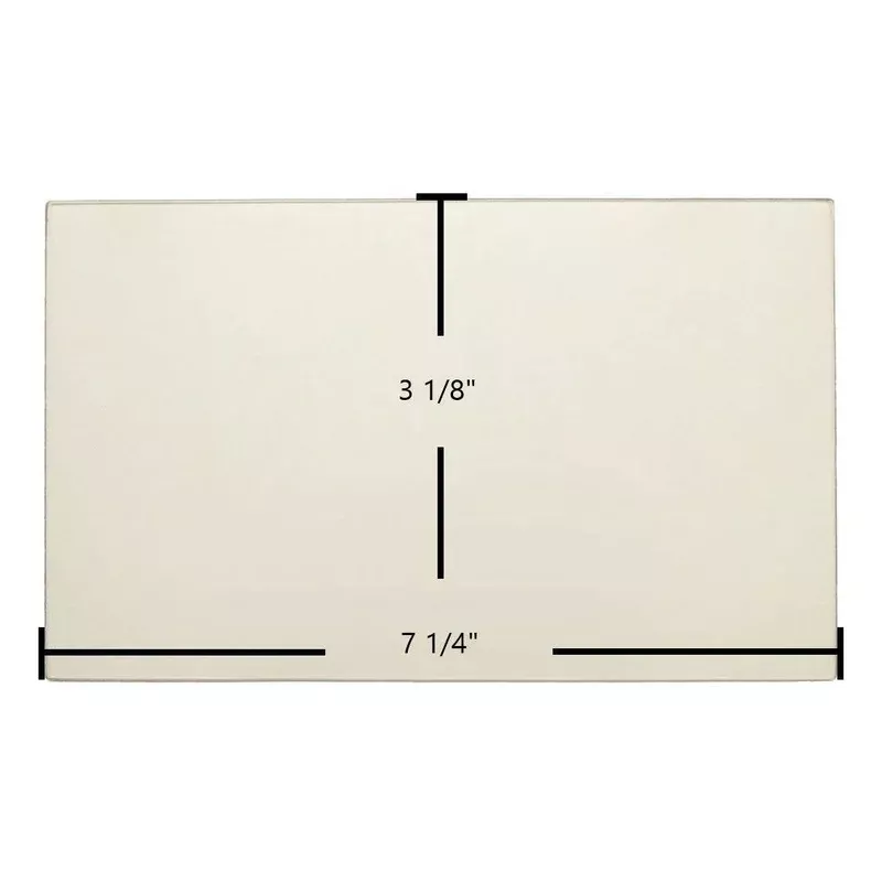 Austroflamm G1 Door Glass Replacement 7 1/4″ x 3 1/8″ High-Temperature Ceramic Glass Panel (716063 / ADS23356)