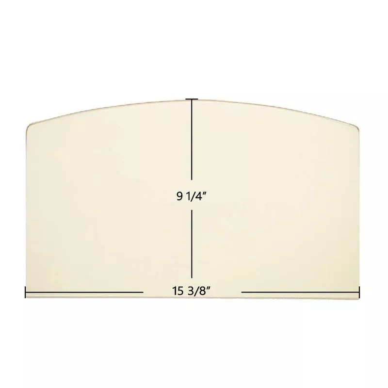 Avalon 1250 / 1750 / Republic Door Glass Replacement 15 3/8″ x 9 1/4″ Archtop High-Temperature Ceramic Glass Panel (250-00172-2)