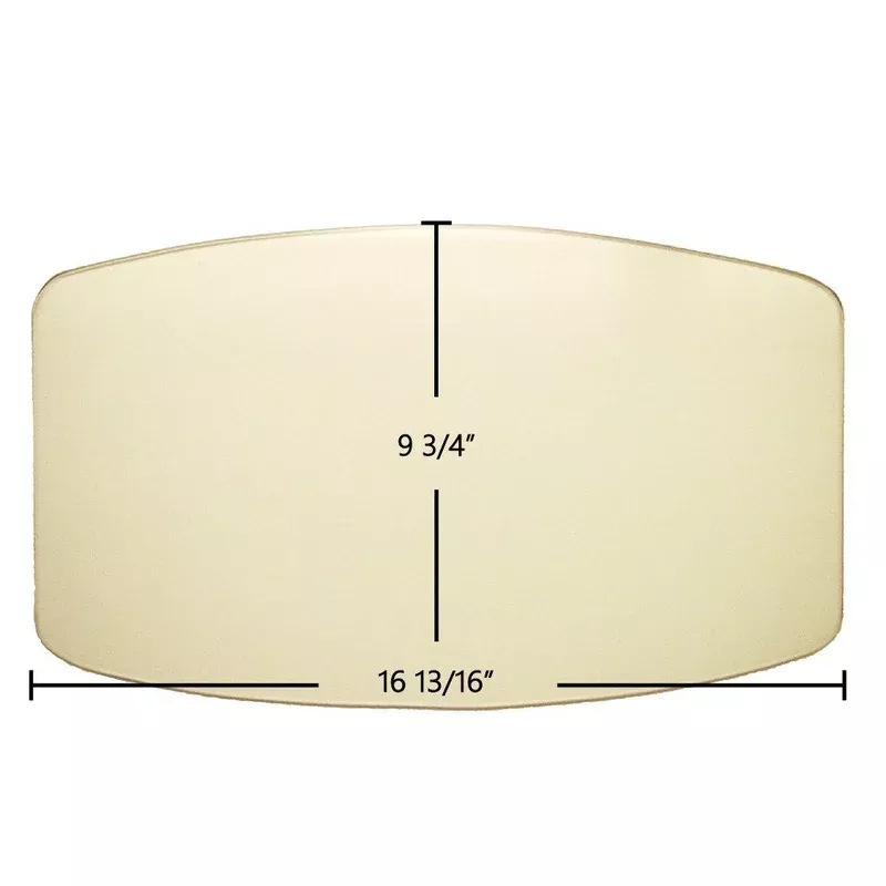 Avalon 700 / 901 (Medium) Door Glass Replacement 16 13/16″ x 9 3/4″ Arched High-Temperature Ceramic Glass Panel (994-00299)