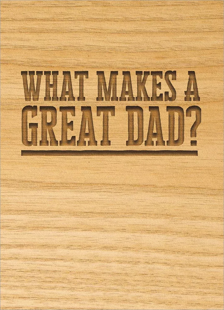 Avanti - What Makes A Great Dad Father's Day Card