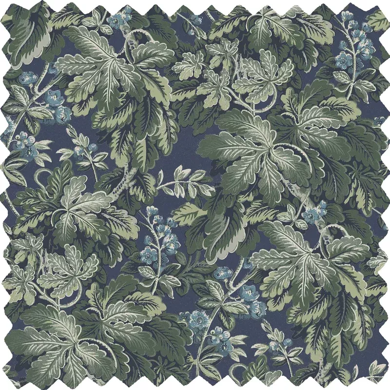Avar Reservoir Blue Linen Fabric