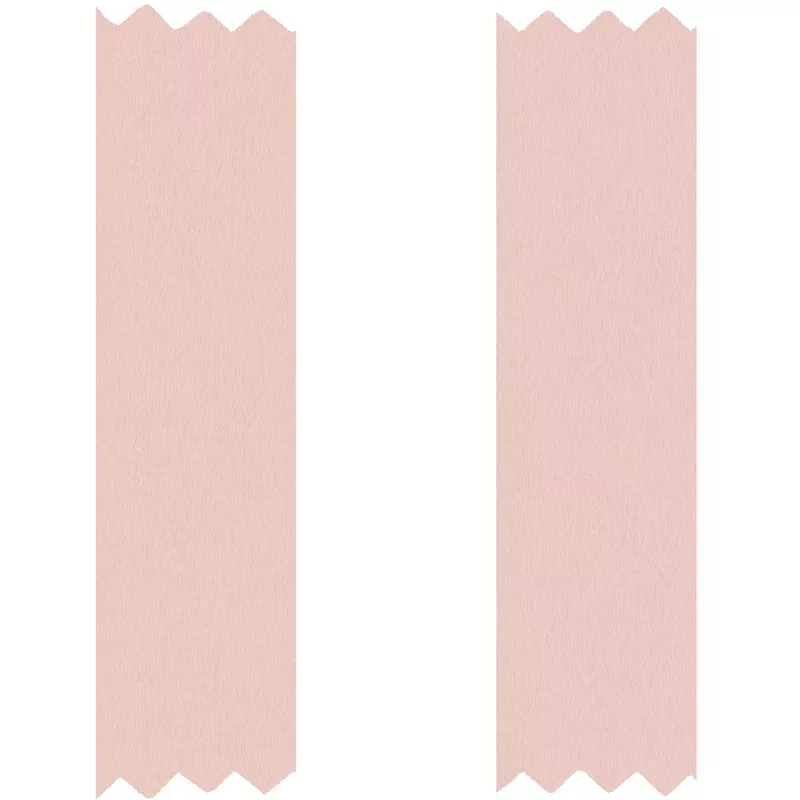 Awning Stripe Blush Pink Linen Fabric