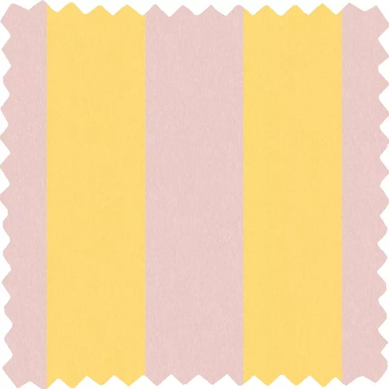 Awning Stripe Lemon Sherbet Linen Fabric