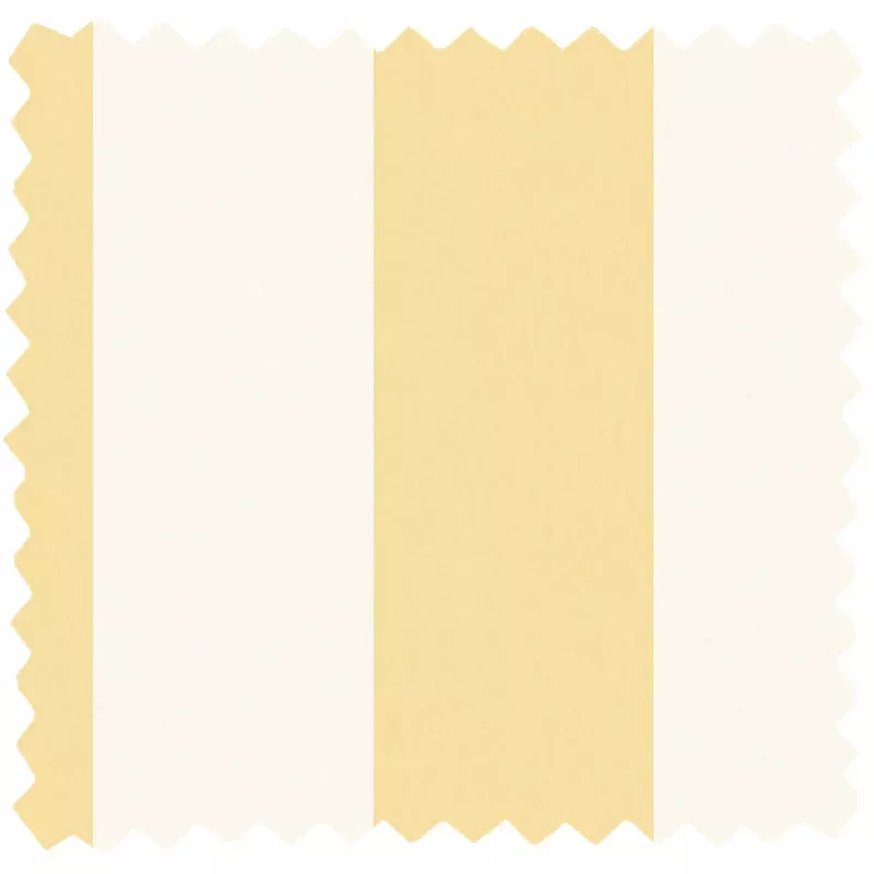 Awning Stripe Mellow Yellow Linen Fabric