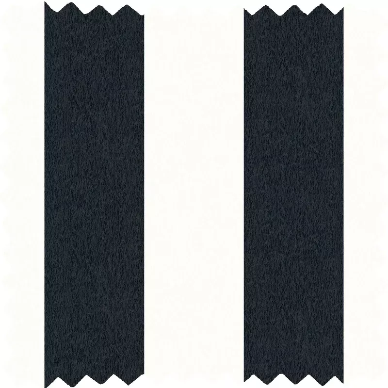 Awning Stripe Monochrome Linen Fabric