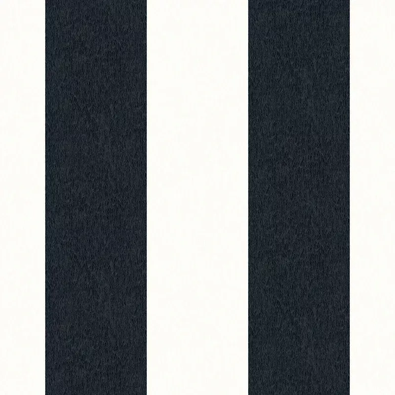 Awning Stripe Monochrome Wallpaper