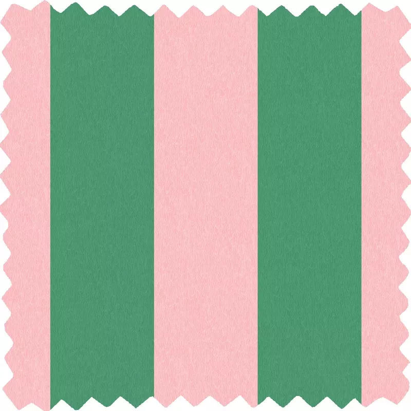 Awning Stripe Watermelon Linen Fabric