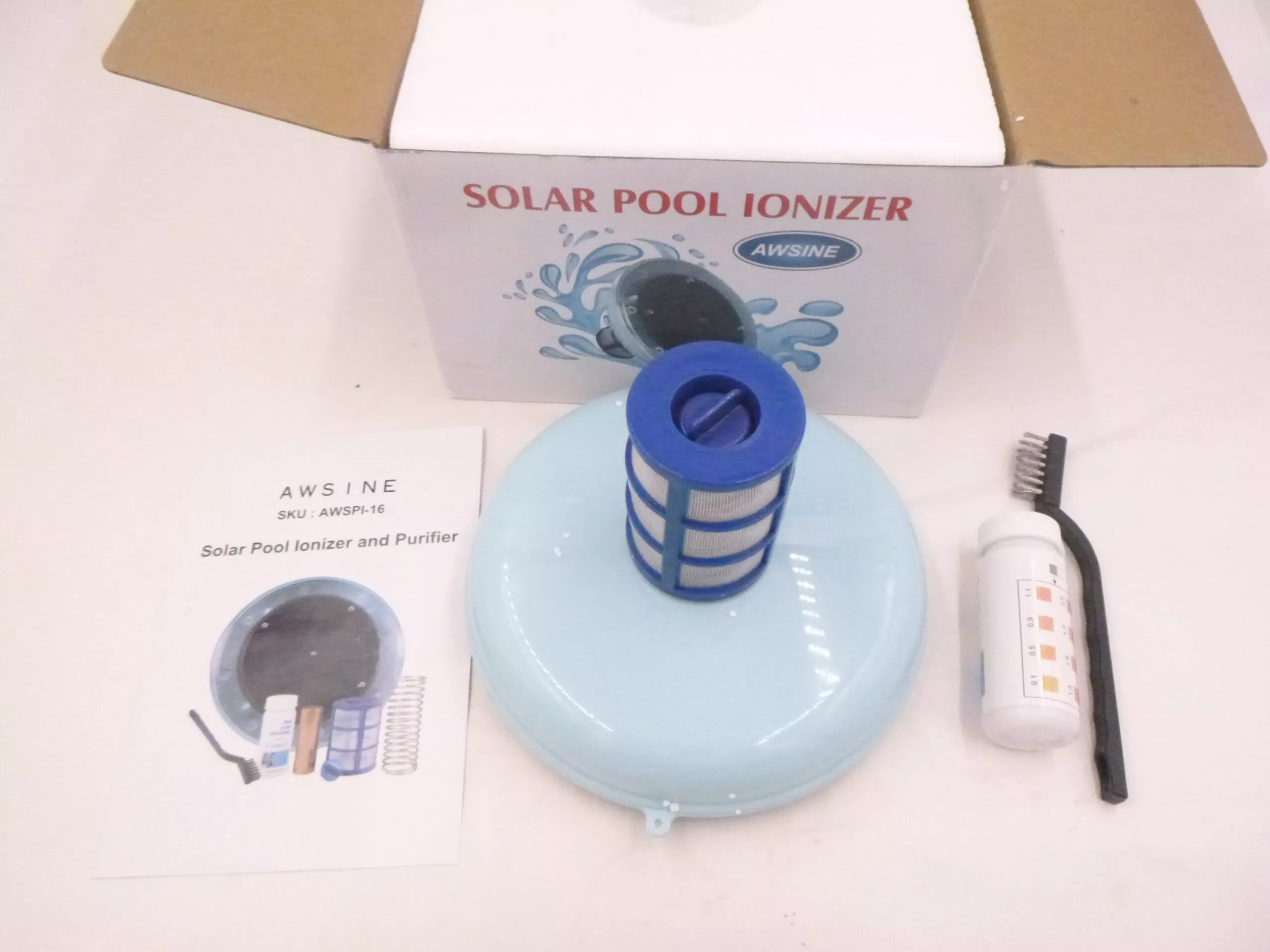 Awsine AWSPI-16 Swimming Pool Solar Pool Ionizer Water Cleaner Kit