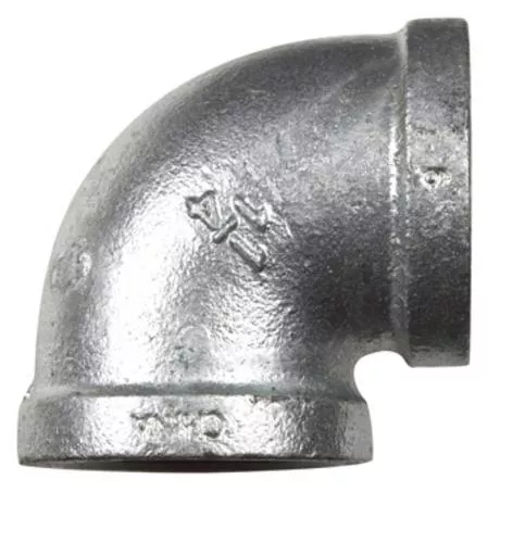 B & K 510-006BG Galvanized Iron Elbow 90 Deg 1-1/4"