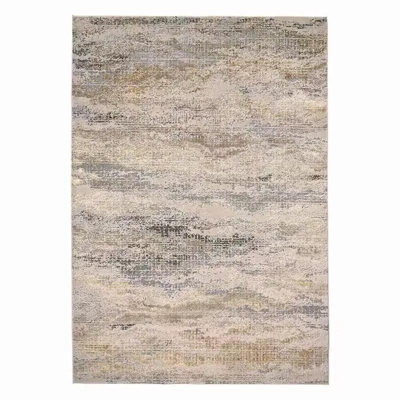 (B697) Driftway Gold Woven Area Rug, 5x7