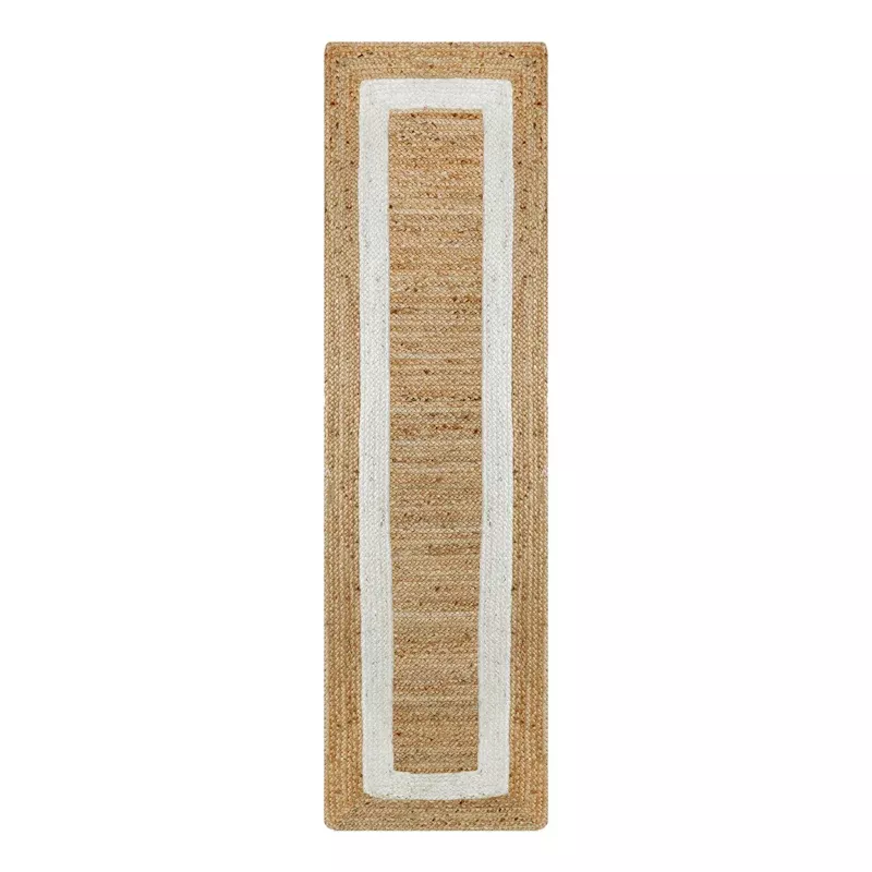 (B728) Kinsey Natural Border Runner, 2x7