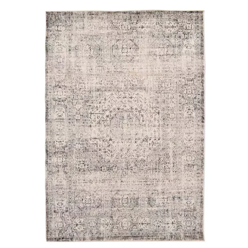 (B741) Firenze Neutral Traditional Area Rug, 8x10