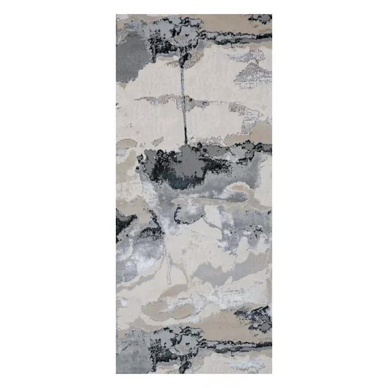 (B757) Miramar Ivory Abstract Runner, 2x7