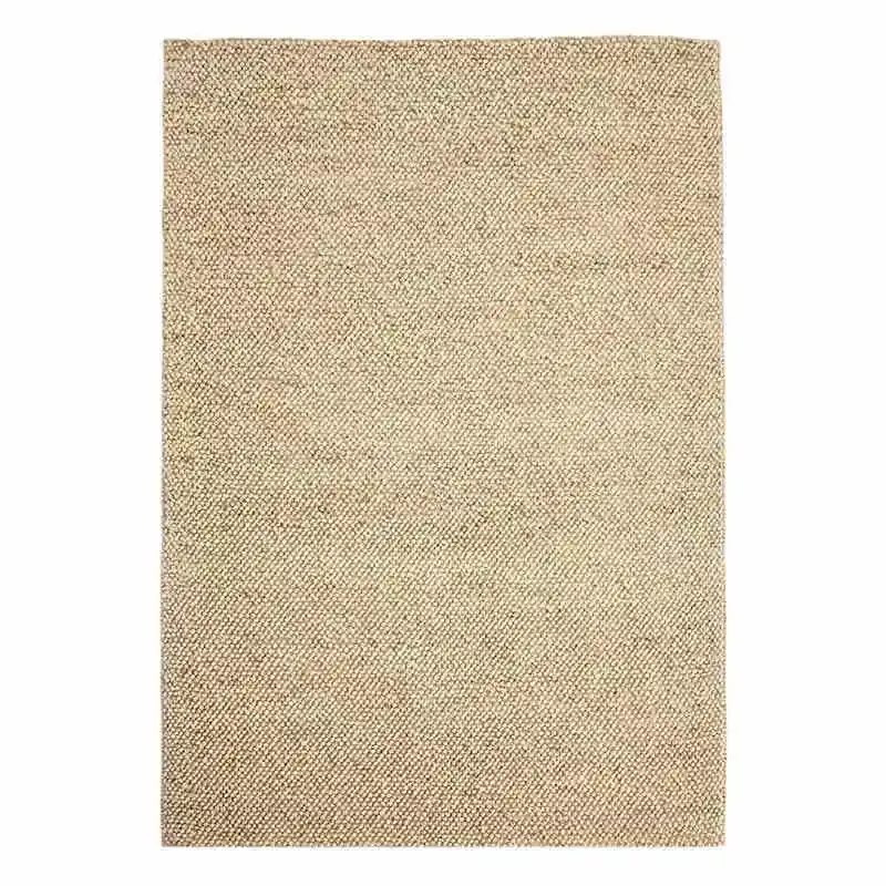 (B770) Gravel Beige Textured Area Rug, 5x7
