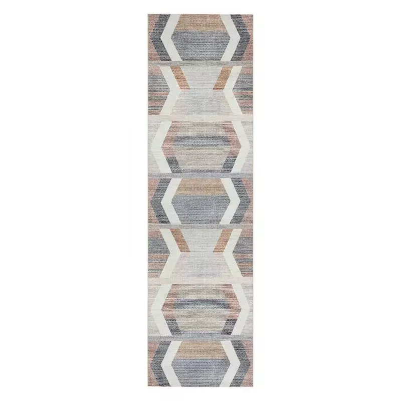 (B827) Arrow Multicolor Washable Runner, 2x7