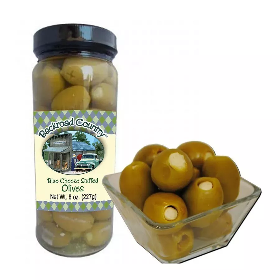 Backroad Country Blue Cheese Stuffed Olives - 8 oz