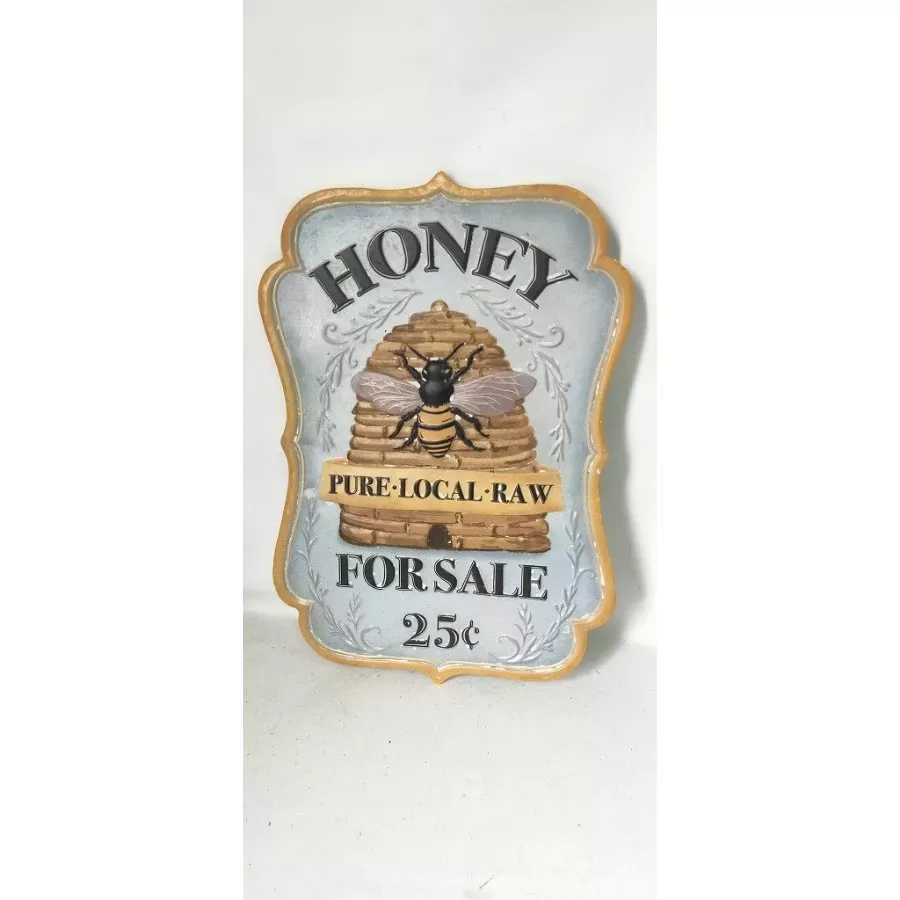 Backyard Expressions Honey For Sale Metal Sign