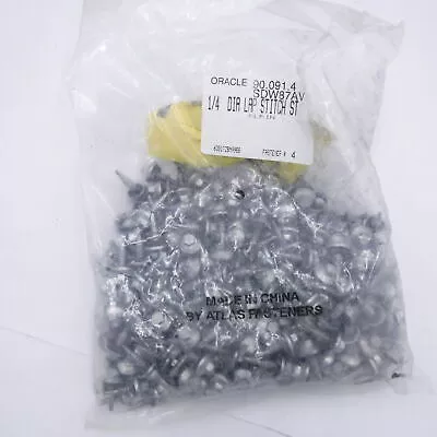 Bag of 250 Atlas Advantage 1/4-14X7/8″ Self Drill Lap Screw Fasteners Washer