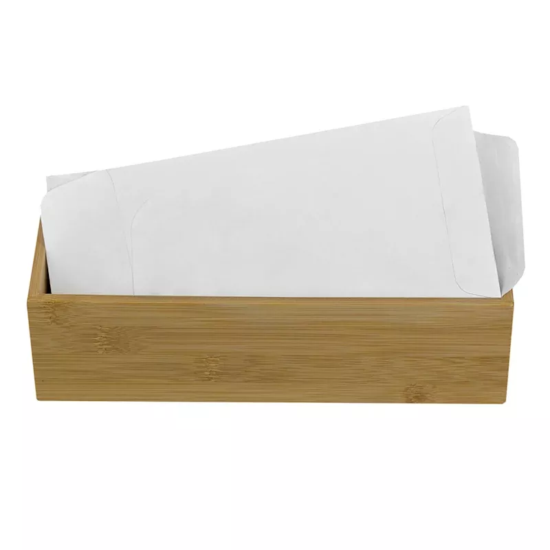 Bamboo Wood Drawer Organizer, 3x9