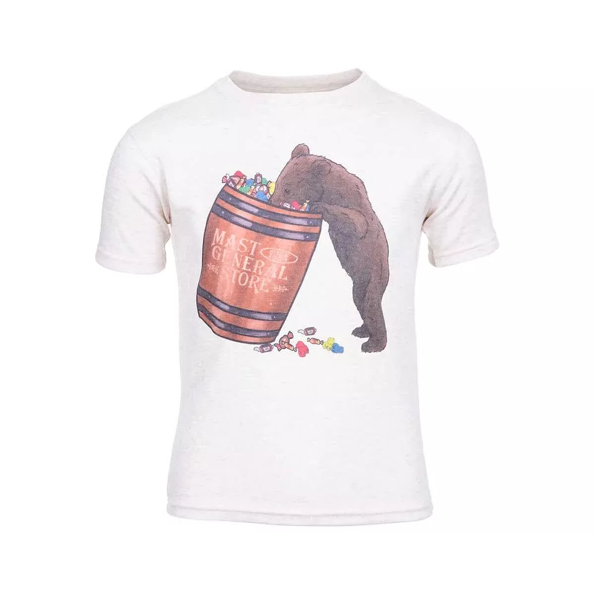 Barefoot Baby Mast General Store Toddler Candy Barrel Bear Short Sleeve T-Shirt