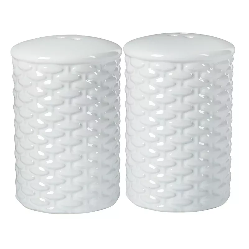 Basketweave Salt & Pepper Shaker Set