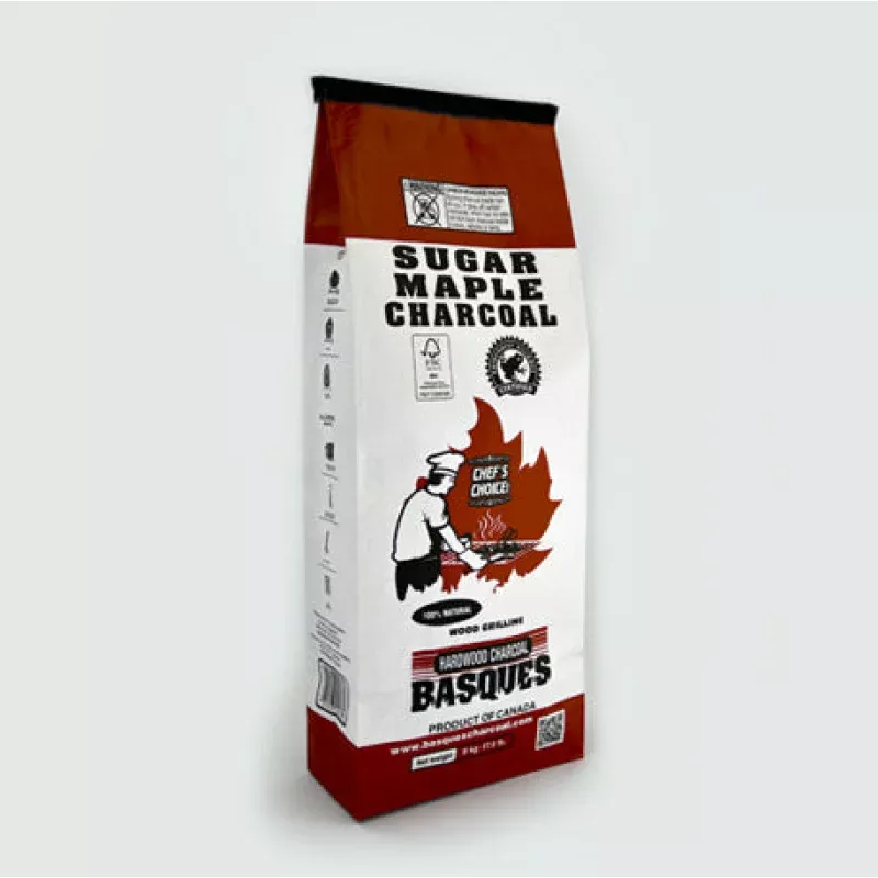 Basque Sugar Maple Hardwood Lump Charcoal (8kg/17.6lb bag)