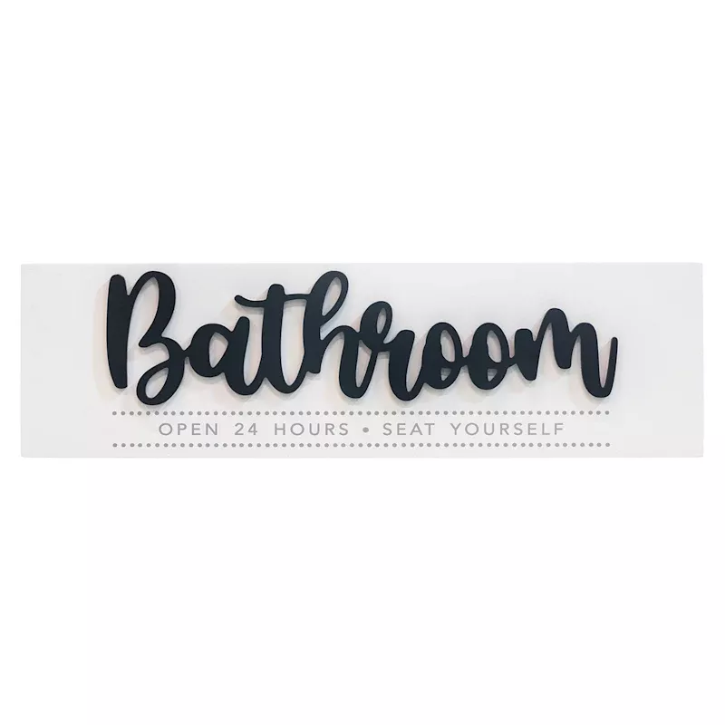 Bathroom Wall Art, 28x8