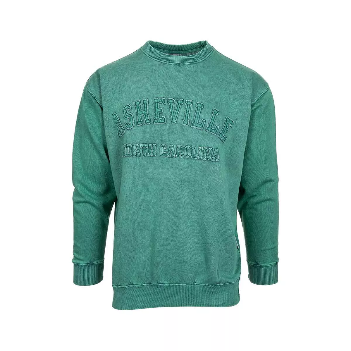 Bay Pointe Acid Wash Asheville Crew Sweatshirt