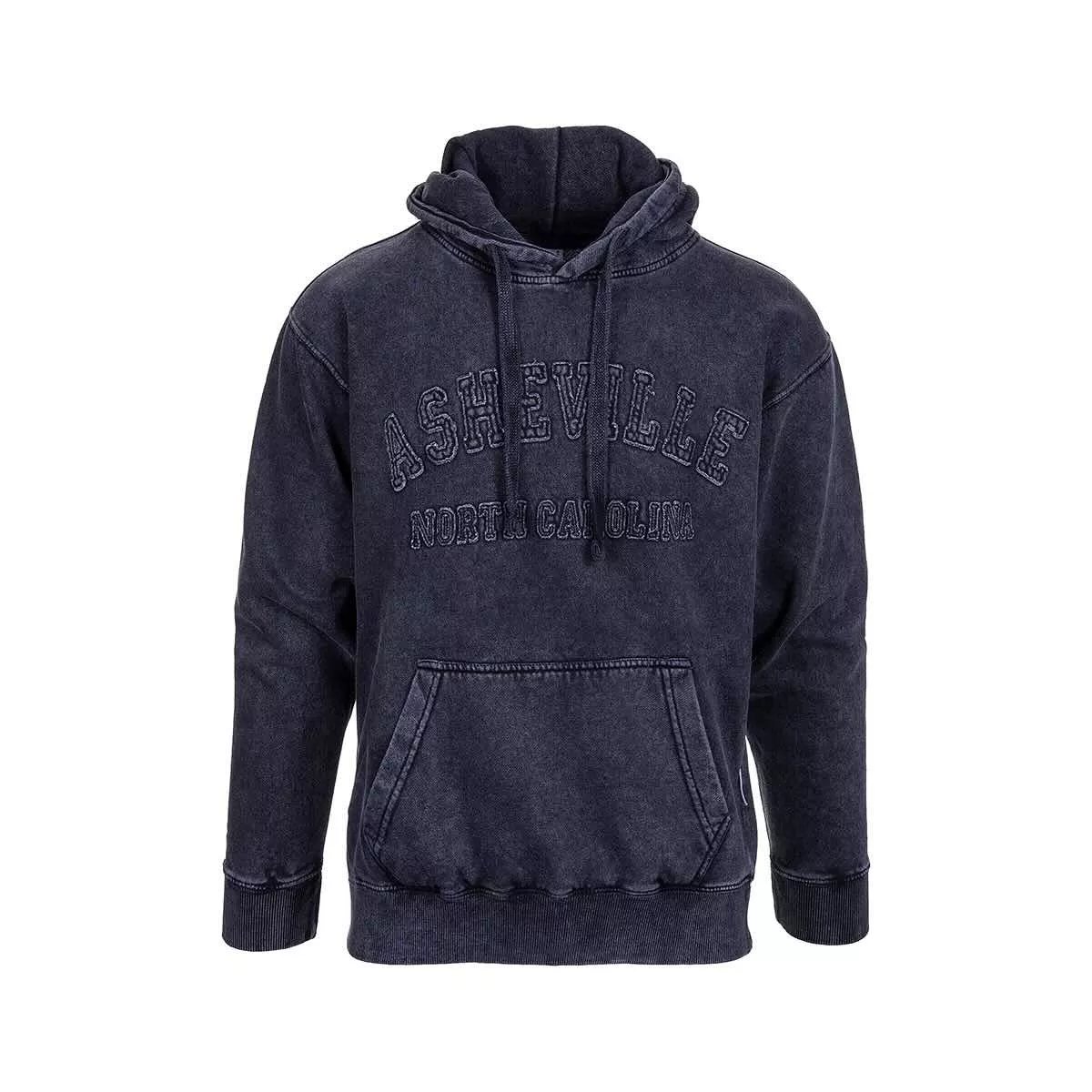 Bay Pointe Asheville Acid Wash Applique Pullover Hoodie