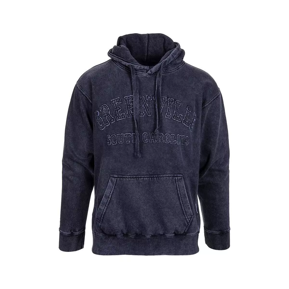 Bay Pointe Greenville Acid Wash Applique Pullover Hoodie