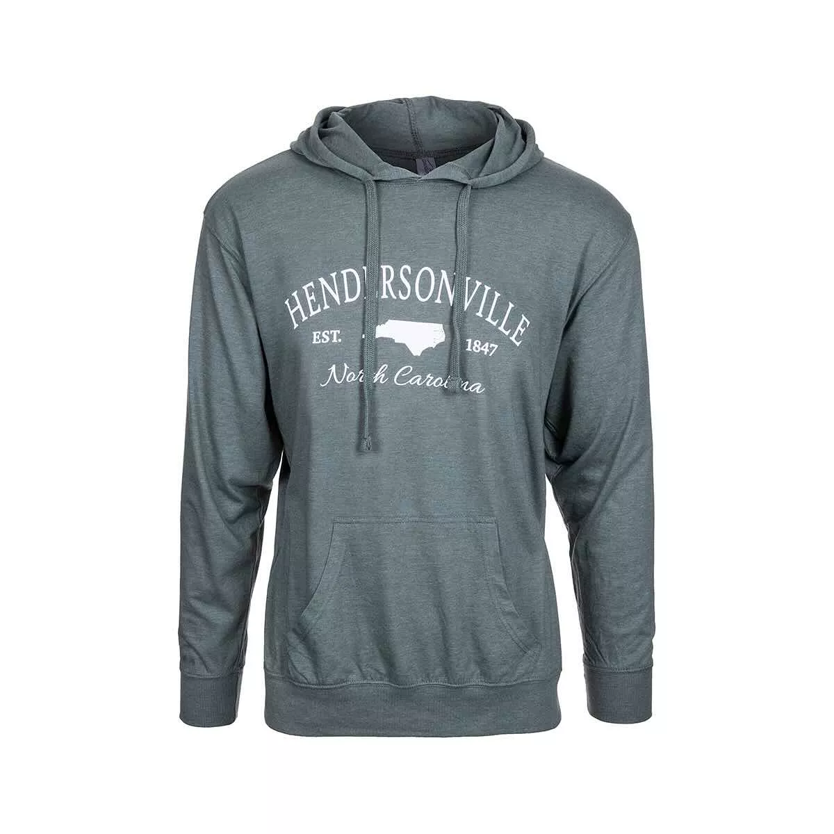 Bay Pointe Hendersonville North Carolina State Hooded Long Sleeve T-Shirt