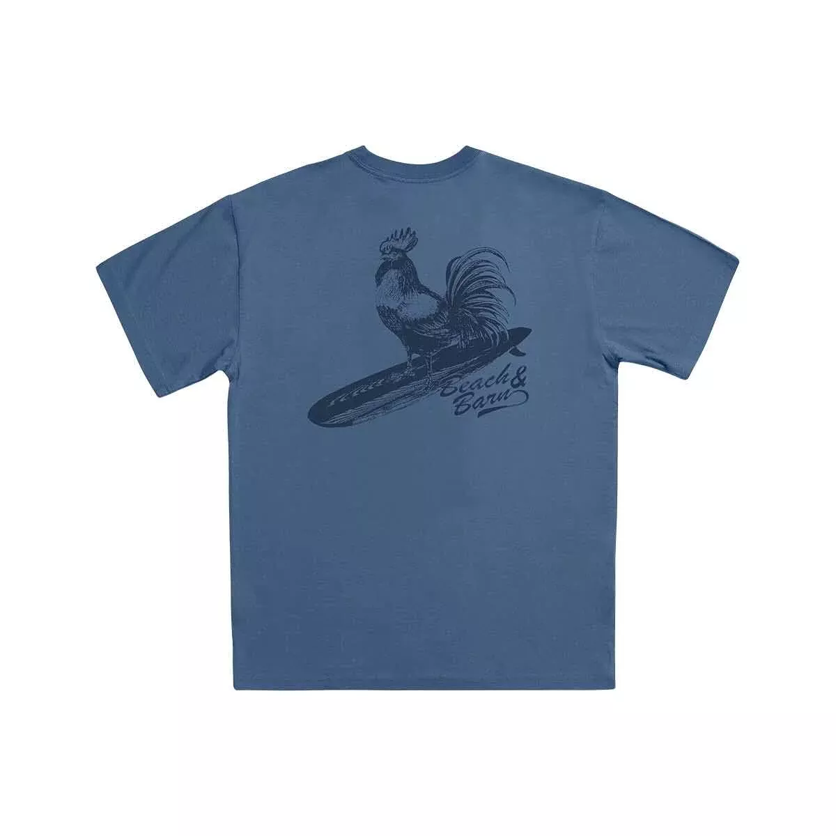 Beach & Barn Men's Rooster Can Surf Short Sleeve T-Shirt