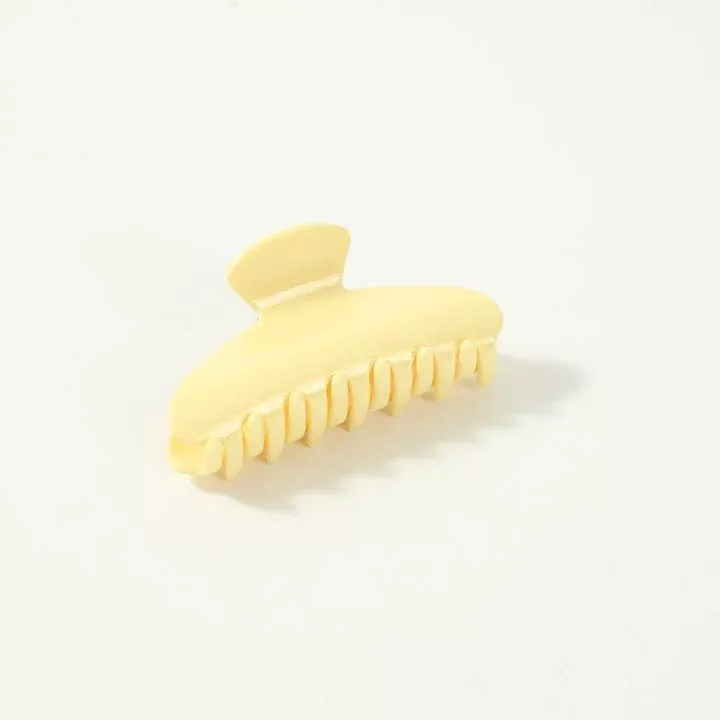 Beau - Hair Claw Clip, Butter Yellow