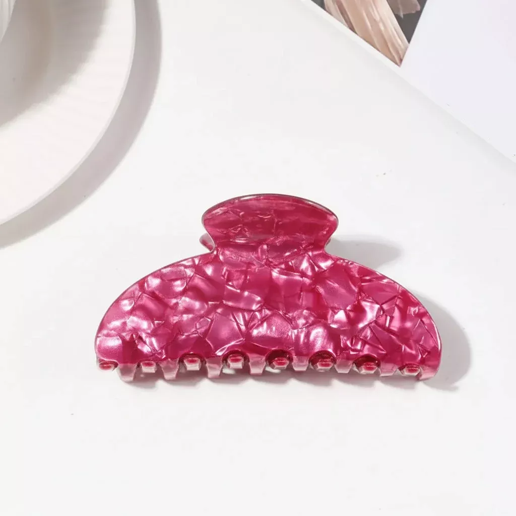 Beau - Marbled Magenta Claw Clip