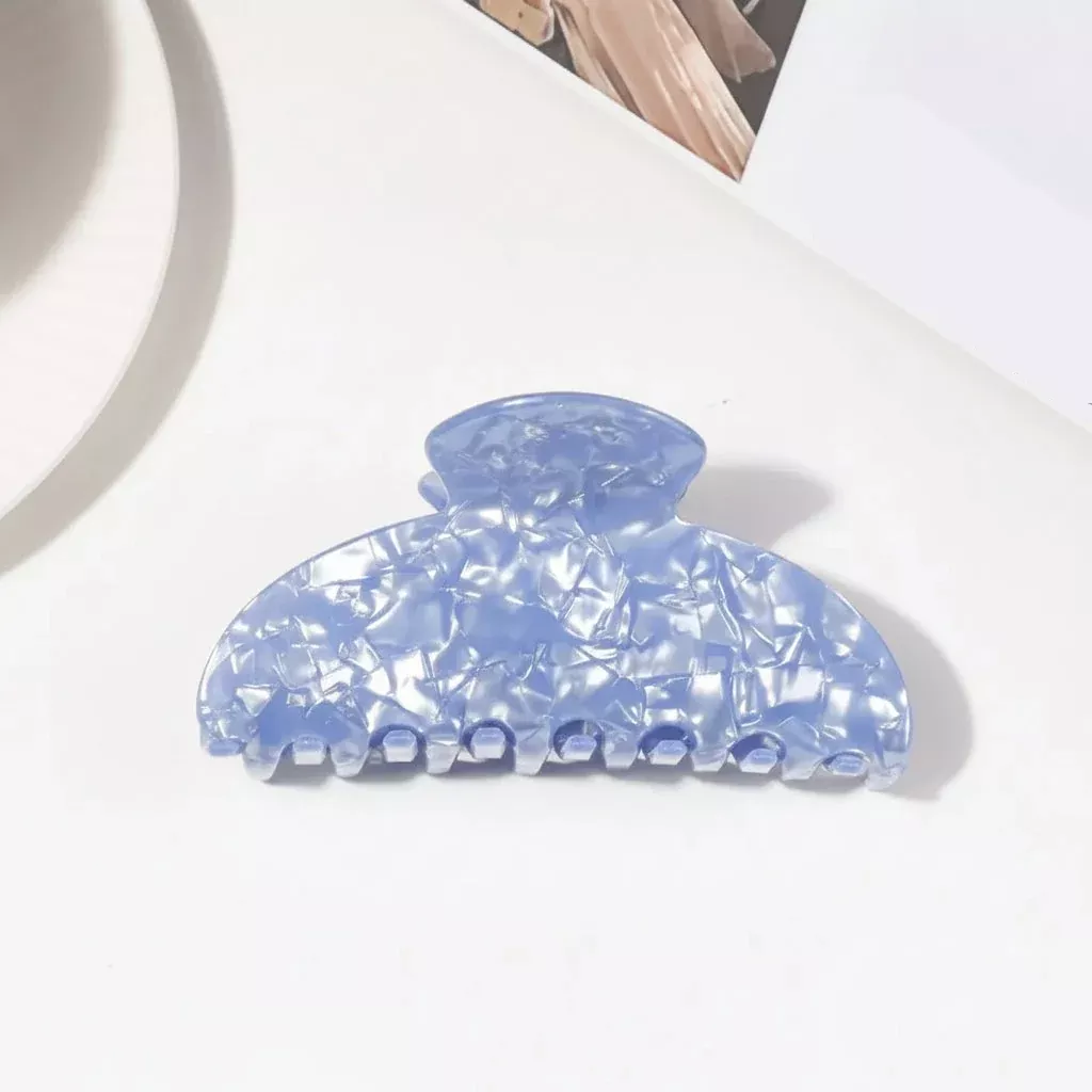 Beau - Marbled Sky Blue Claw Clip