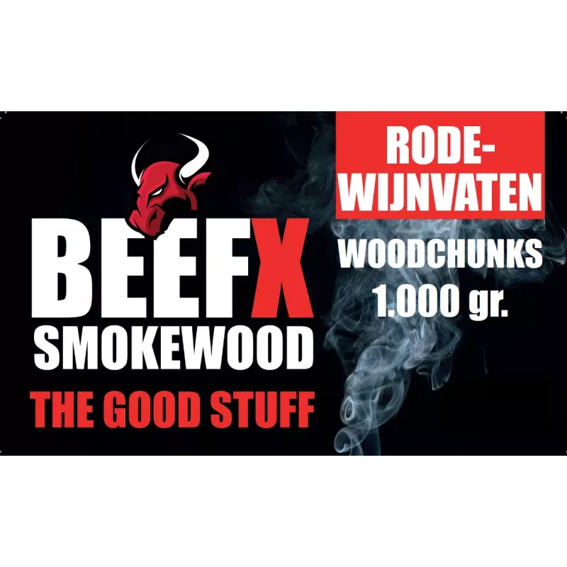 BEEFX – Smokewood Rode Wijn Chunks 1 kg