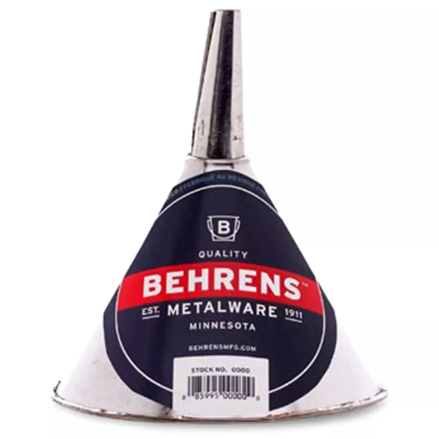 Behrens Galvanized Steel Tin Funnel - 10 oz